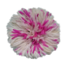 Juju hat blanc moucheté rose de 50 cm