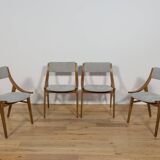 Ski Jumper Chairs from Zamojska, Poland, 1960s, Set of 4