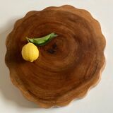 Massive elm log tray Japan 1970