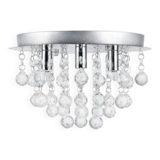 Designer ceiling light “crystal drops”