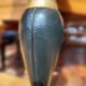 Vintage leather and brass desk lamp Le Tanneur