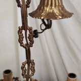 Bronze chandelier with crystal tassels