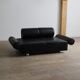 Marzio Cecchi sofa daybed in buffalo leather, Italy 1970s