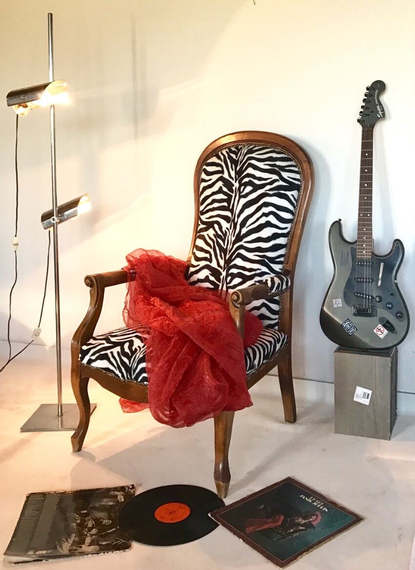 Armchair Voltaire twentieth "Zebra"