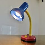 Memphis style lamp, 80s primary colors