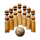 Wooden bowling