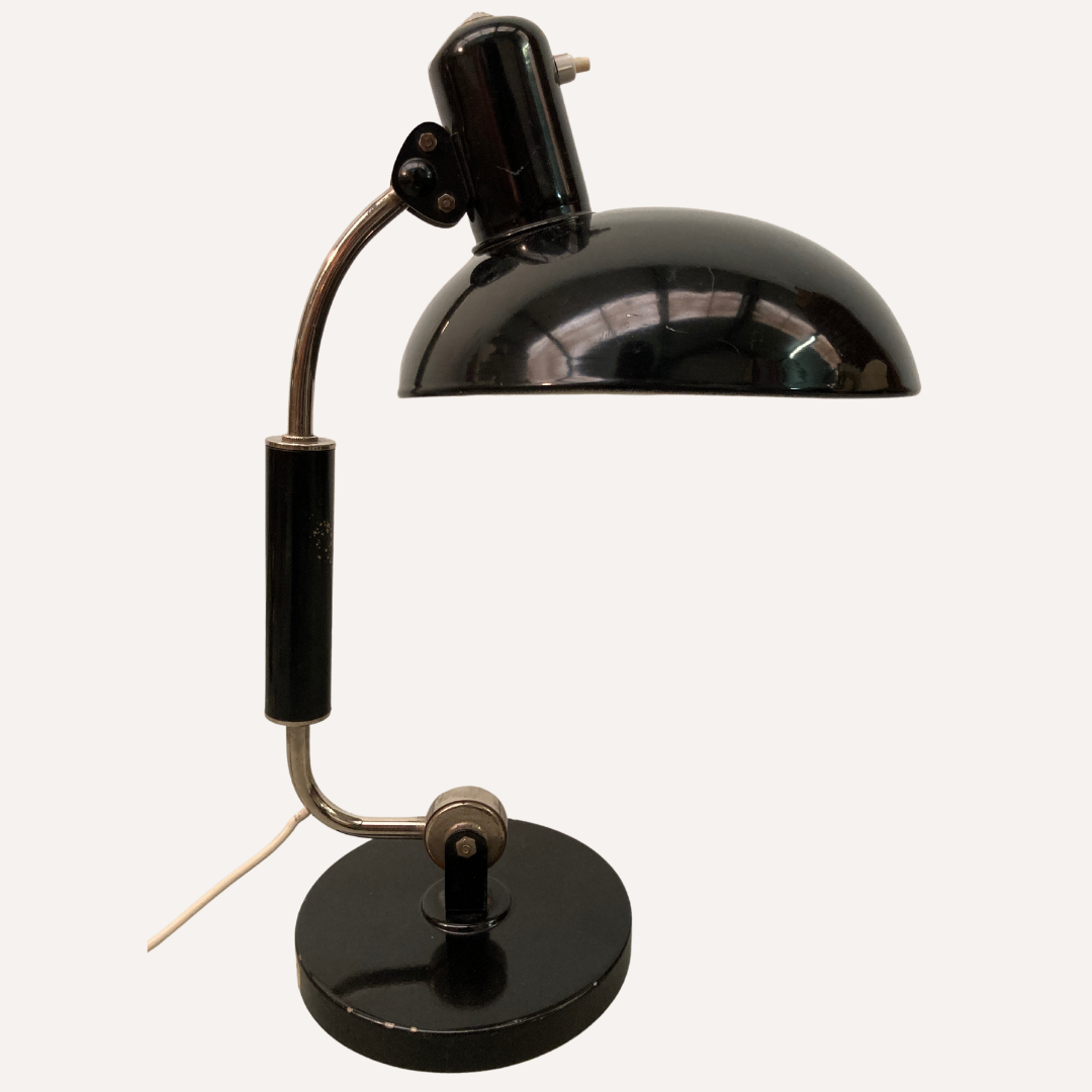 Bauhaus desk lamp by Christian Dell for Koranda, Vienna Austria.