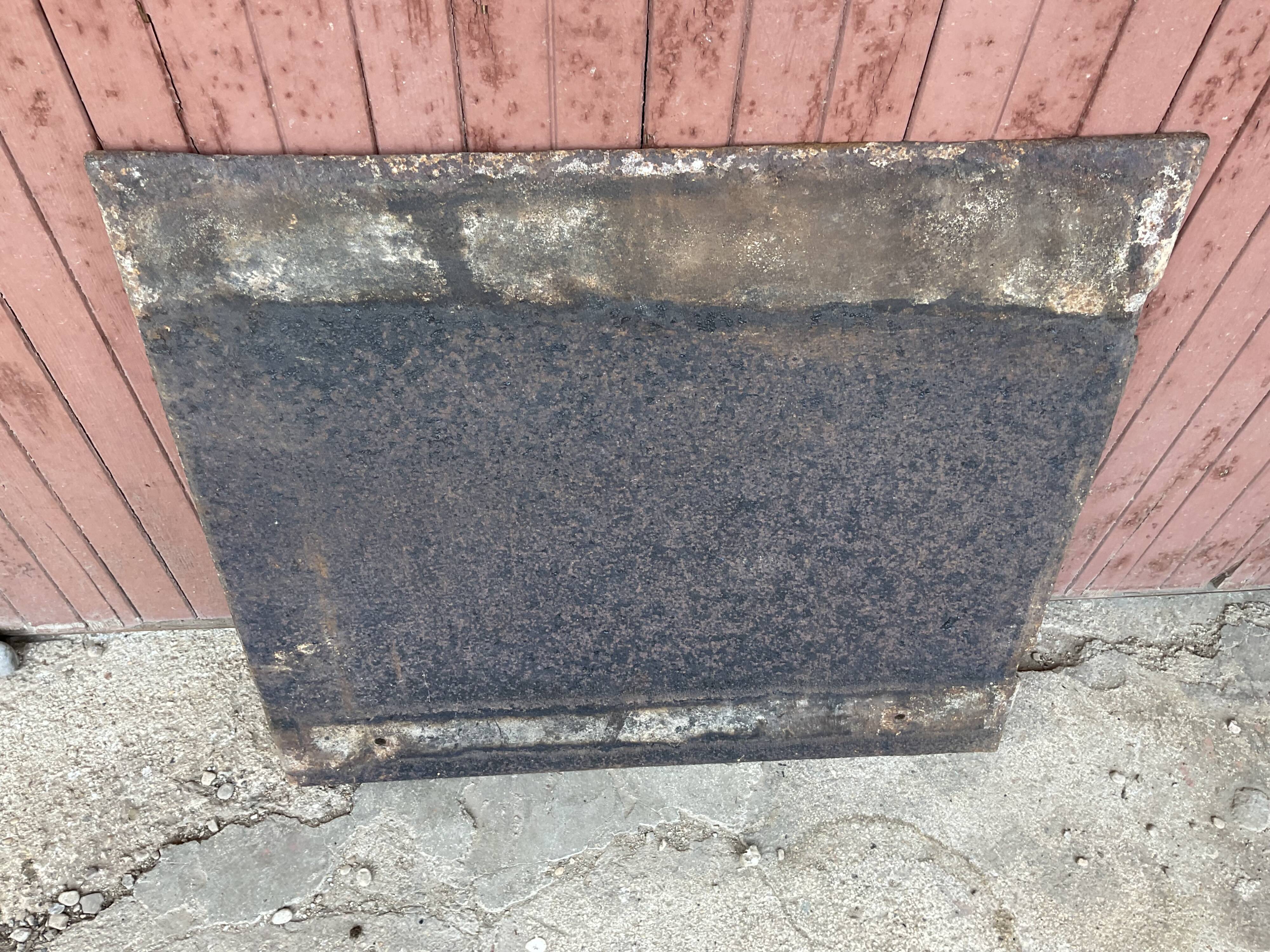Fireplace plate