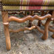 6 lounge chairs in sheepbone and fine fabrics 18/early 19th