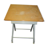 Foldable architect's drawing table and drawer