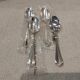 4 silver-plated dessert spoons by Christofle Spatours, new