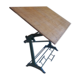 Drawing table 1950 UNIC cast iron base