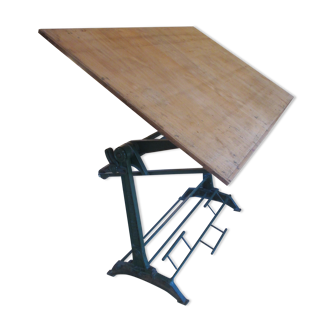 Drawing table 1950 UNIC cast iron base