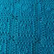 Vintage blue crochet granny blanket