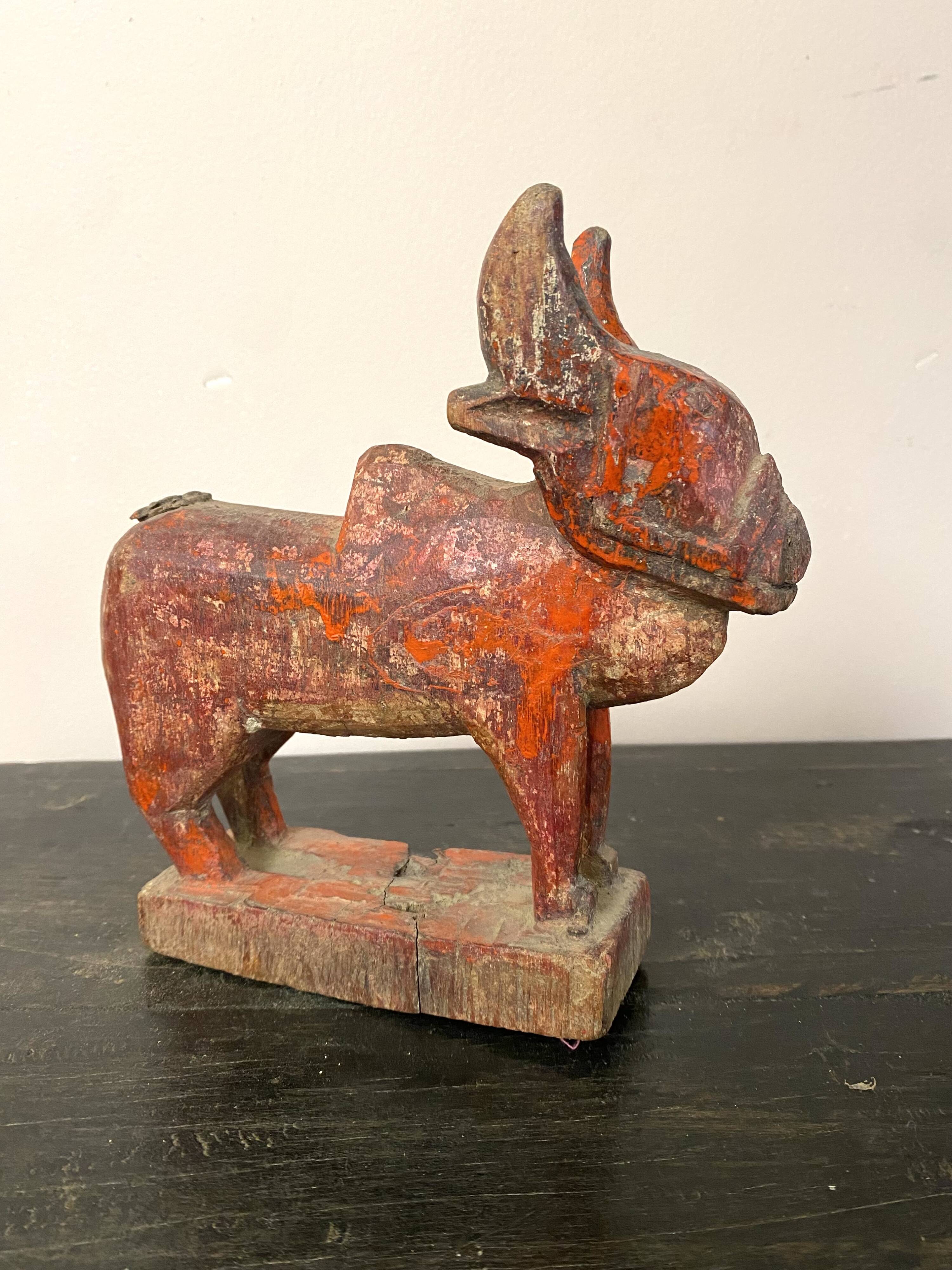 Indian sculpture representing a sacred cow