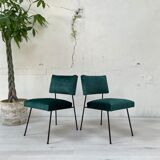 Paire de chauffeuses vintage