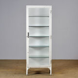 Iron and glass medical display cabinet 1930s