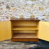 Low teak storage cabinet 60s
