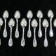 12 mocha spoons christofle model vendome