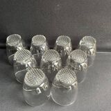 Large glasses (9) - Mid-century modern - Crystal