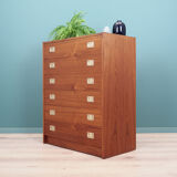 Commode en cerise, années 70, design danois, fabriqué au Danemark