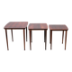 Mid-century Danish nesting tables in solid wood and veneer, 1960s