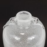 Seguso Vetri d’Arte Pulegoso vase with bubbles and handles, Murano, Italy 1950s