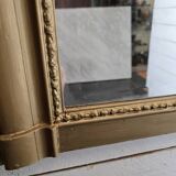 Old Louis Philippe style gilded mirror beveled mirror