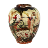 Ceramic vase of Basile "graffiti Jazz" 1990 unique piece
