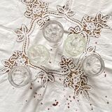 Set of 5 French Bistro Glasses with Facets ACC-7274