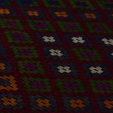 Area kilim rug ,vintage wool turkish handknotted kilim, 360 cmx 176 cm rug
