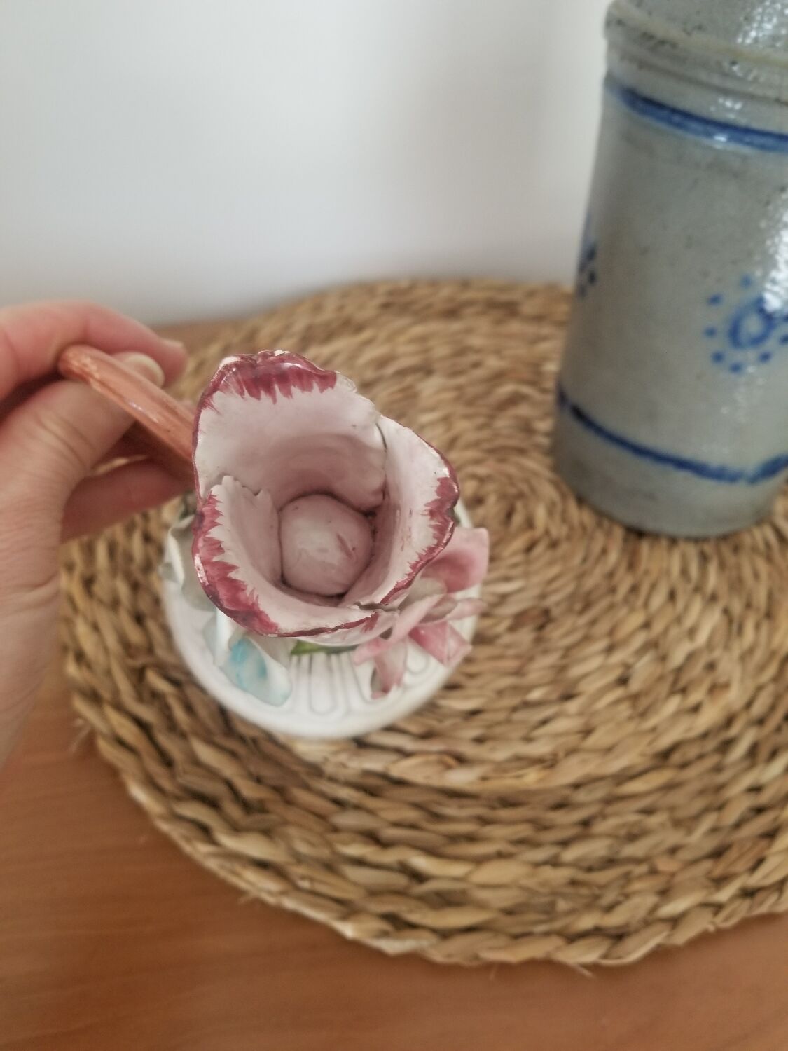 Vintage slurry candle holder