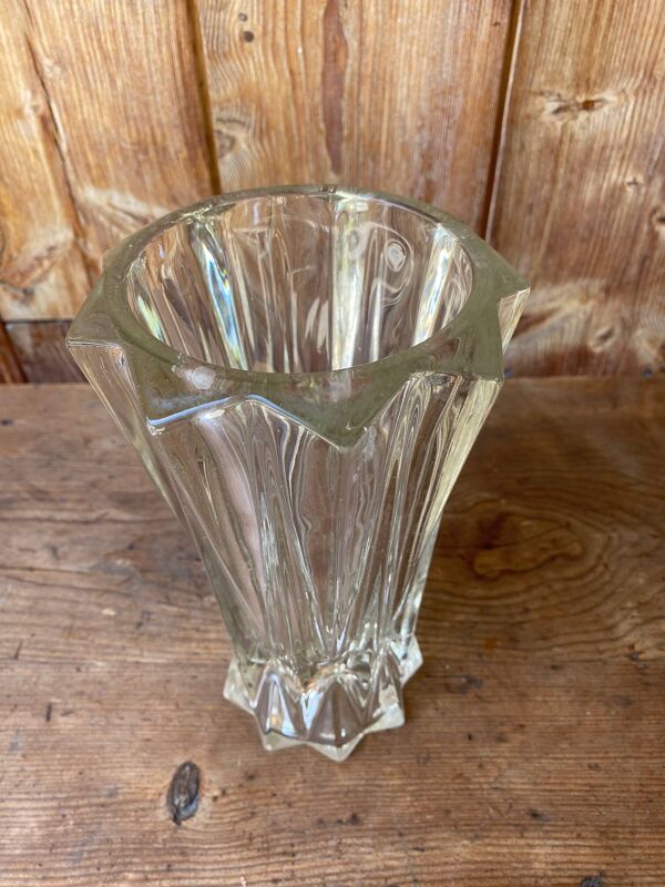 Lot de 2 vases en verre années 50