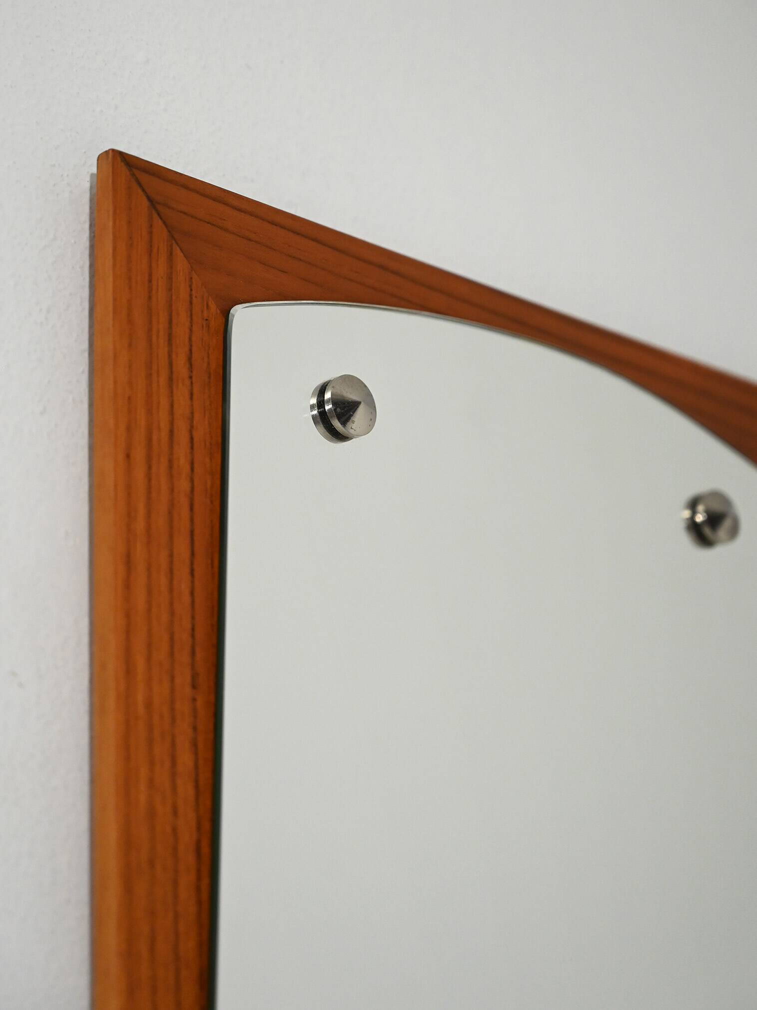 Scandinavian wall mirror in mahogany, 1950s