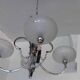 Lustre art déo 1930 à 4 bras de lumière.