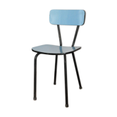 Chaise en formica bleue