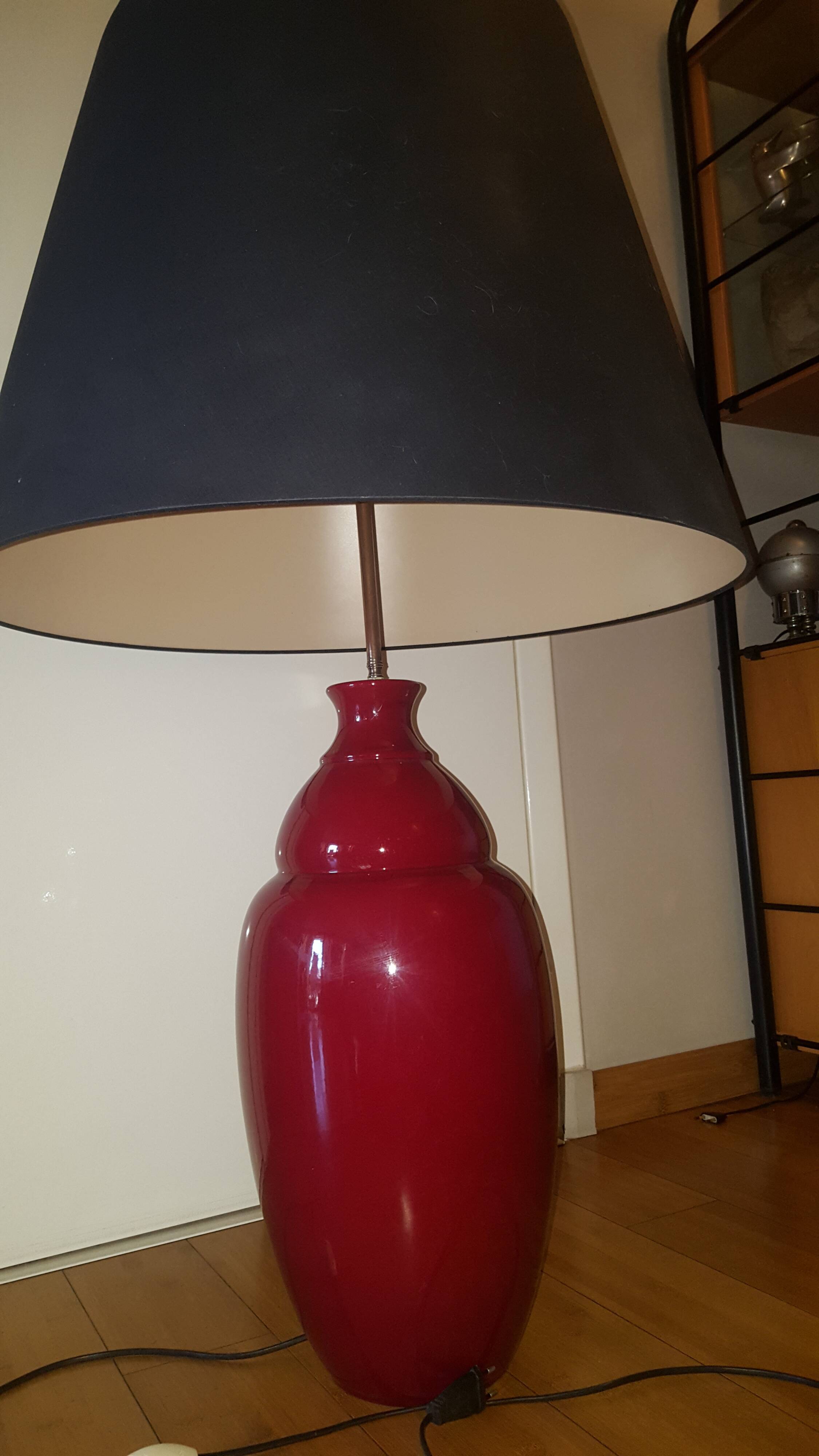 Lampadaire en céramique avec abat jour , Jacques Molin