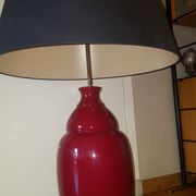 Ceramic lamppost with lampshade, Jacques Molin