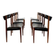 6 chaises vintage danoises en palissandre des années 60