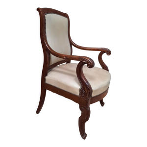 Fauteuil en acajou à