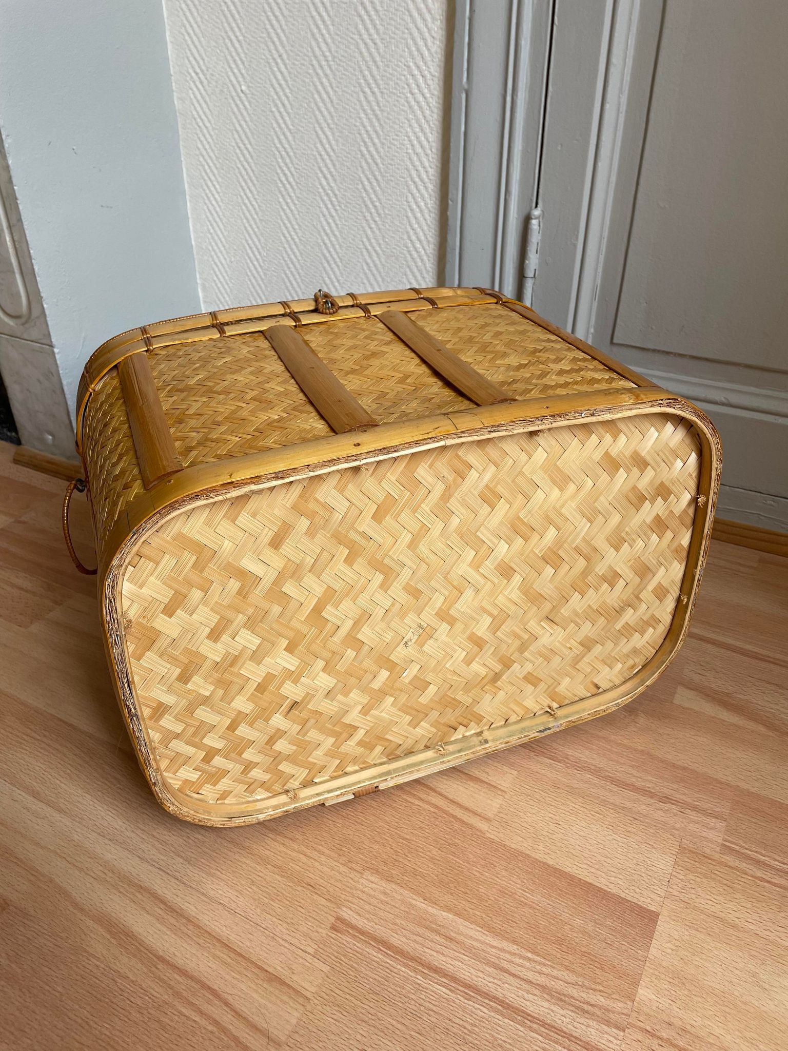 Kit Siège Enfant Avant Yuba Supermarche – Bambou, Deux Places, Ceintures Incluses, NOS
