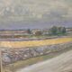 Swedish Oil on Panel “Räpplinge, Öland” by Emil Hagström, Vintage 70.5×55.5cm