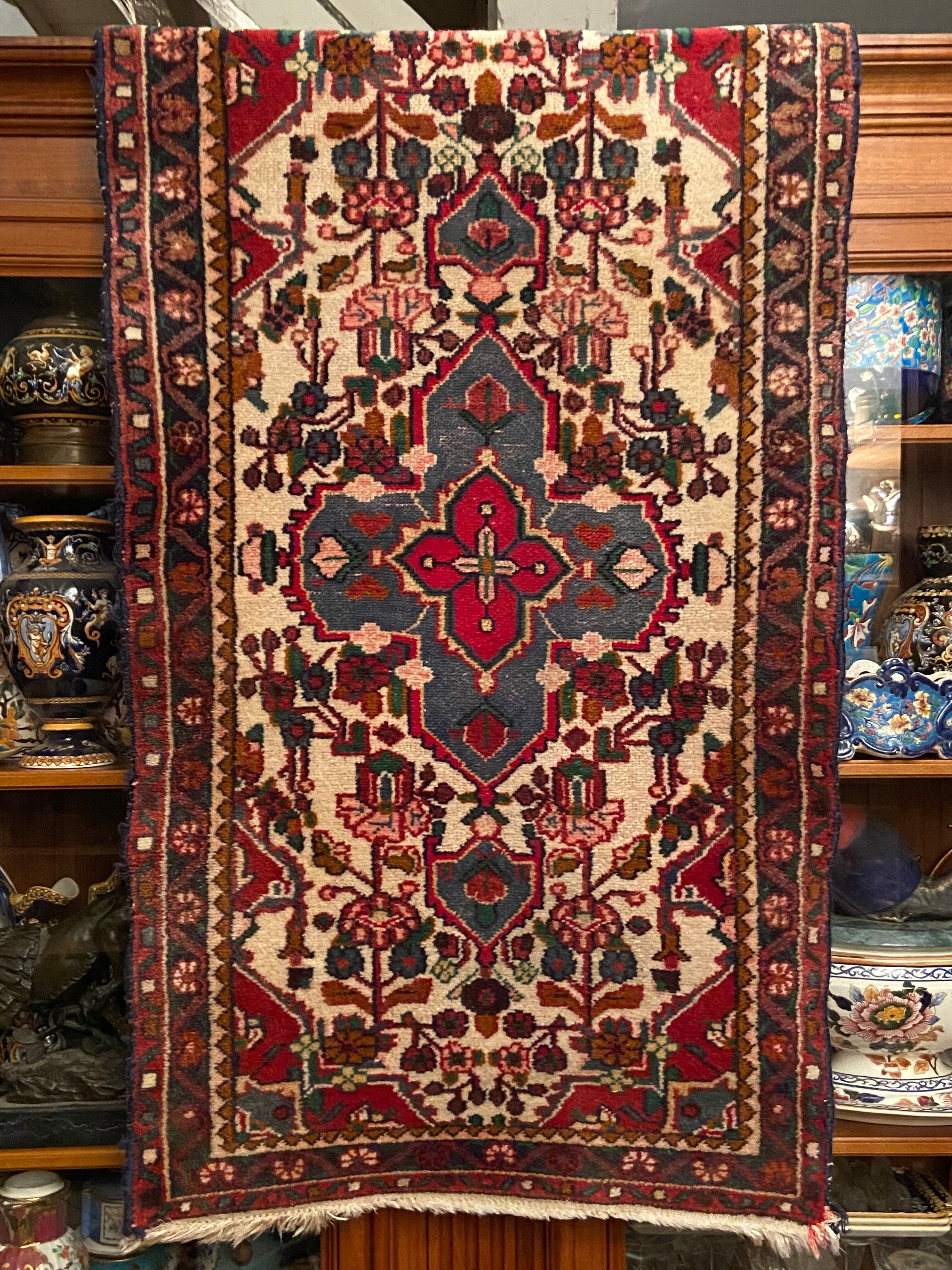 Ancient oriental carpet handmade Central Asia Turkey