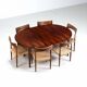 Gunni Omann large dining table in rosewood Omann Jun Denmark 1960