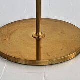 Florian schulz mid-century adjustable floor lamp in full brass, 1970