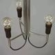 Chrome pendant light, Italian design, 60s