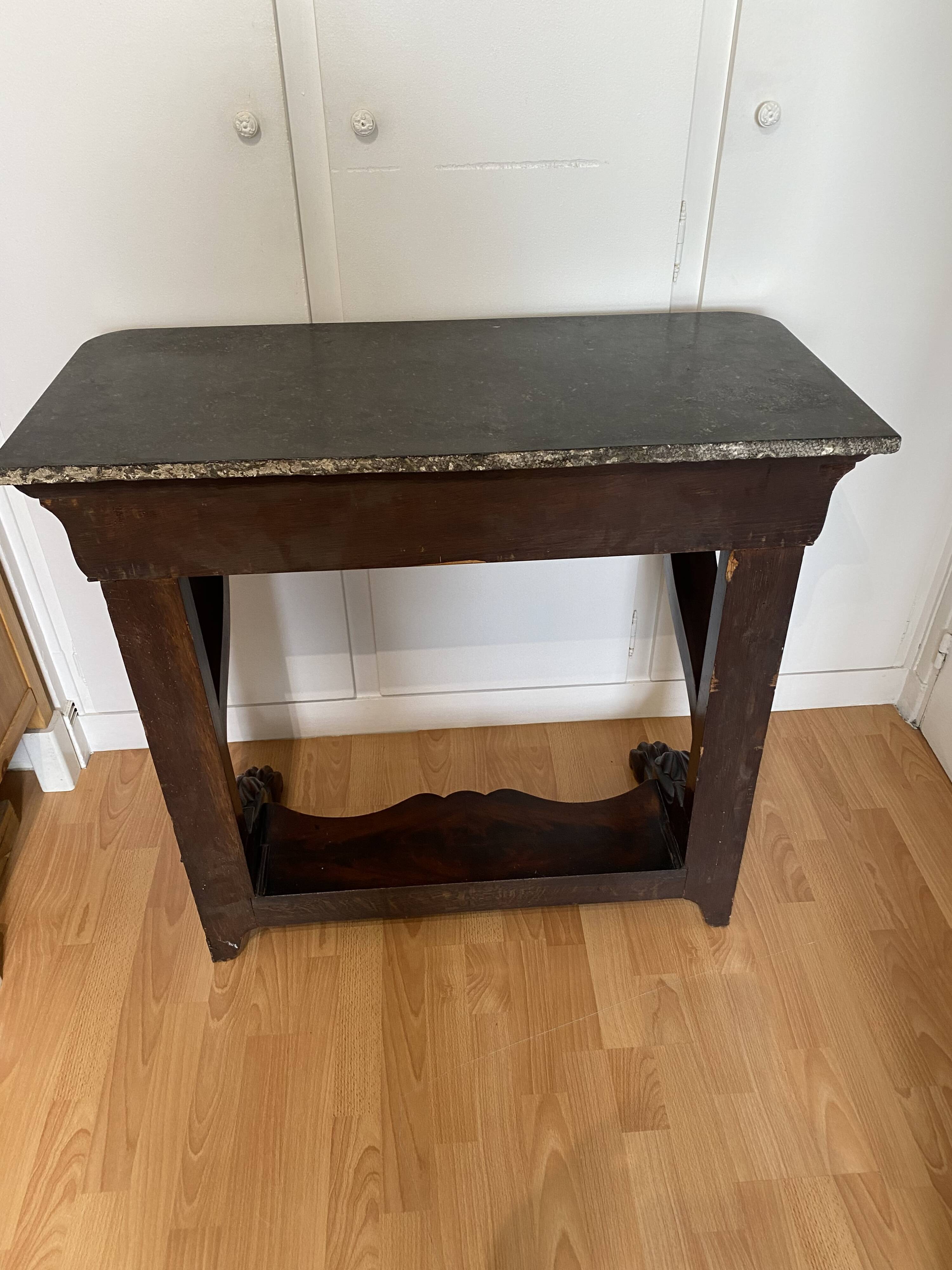 Early 19th century mahogany console