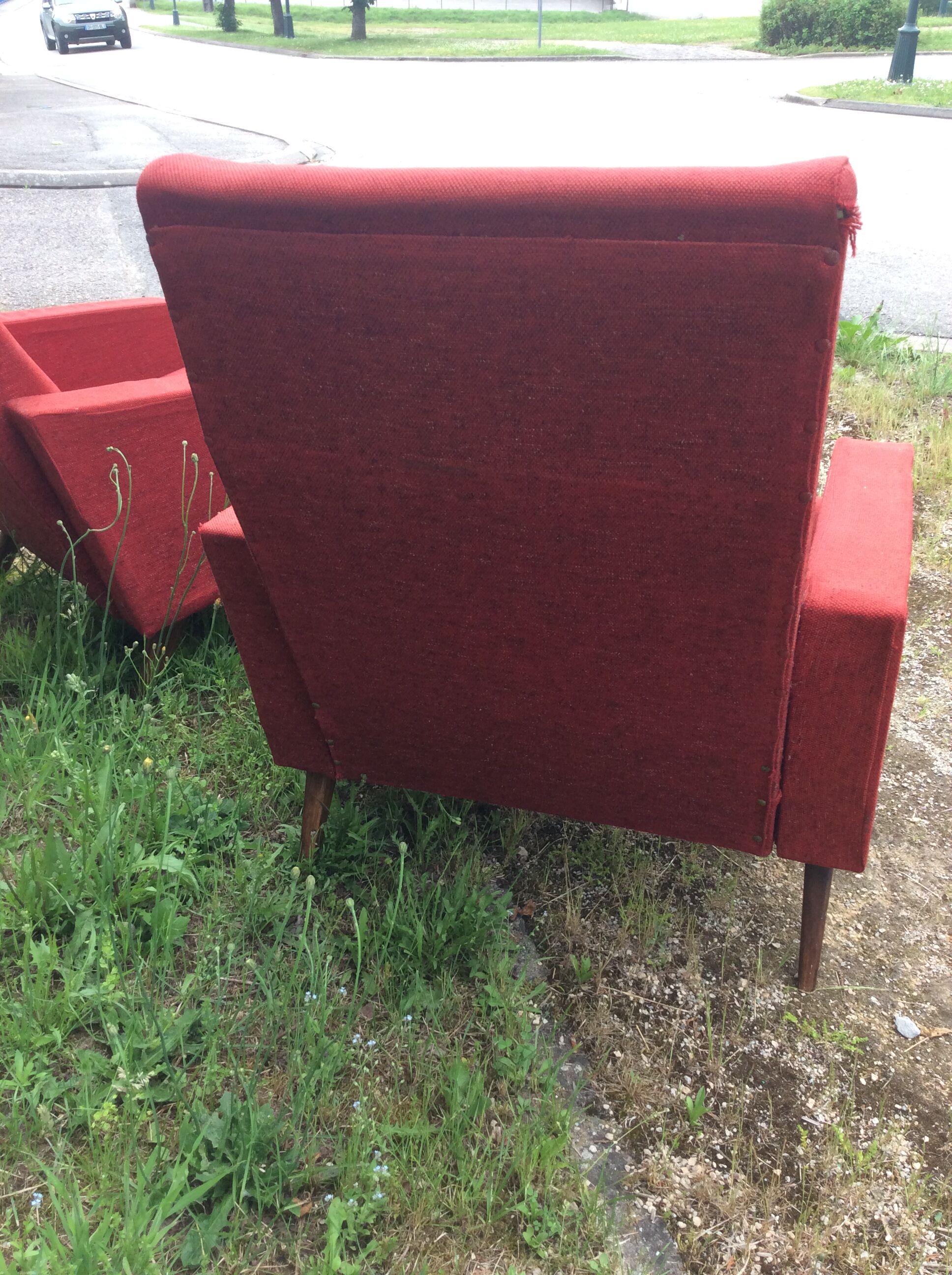 Paire de fauteuils 1960