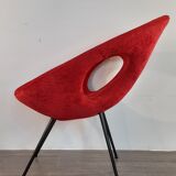 UFO-style armchair, Polish space-age 1972, restored