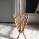 Rattan vintage magazine rack